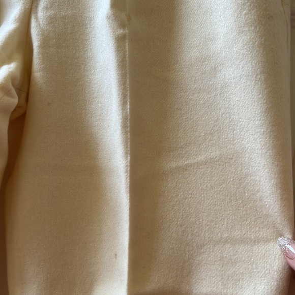 Vintage 80s Winter white 100% wool hi-waisted pants, Size 8 - Picture 3 of 10